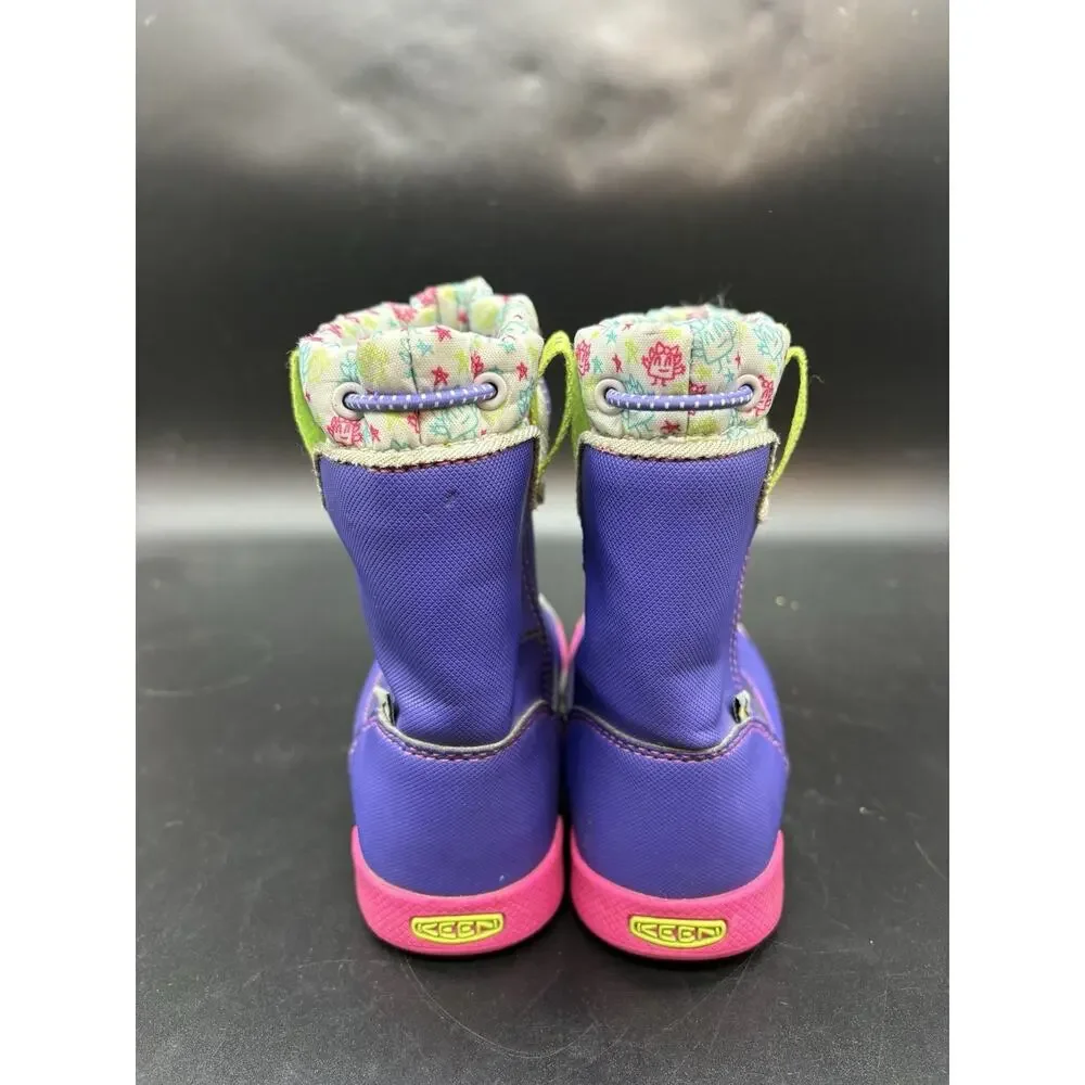 Keen Kids Encanto 365 Waterproof Boot toddler size 12C purple pink blue 1014403
